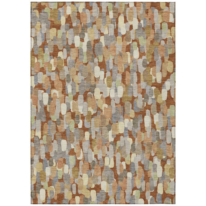 Machine Washable Indoor/ Outdoor Contemporary Drew Chantille Rug