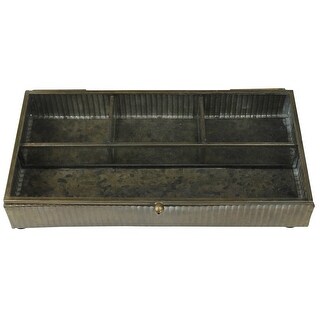 Storage Box with Rectangular Metal Frame, Small, Brass - Bed Bath ...