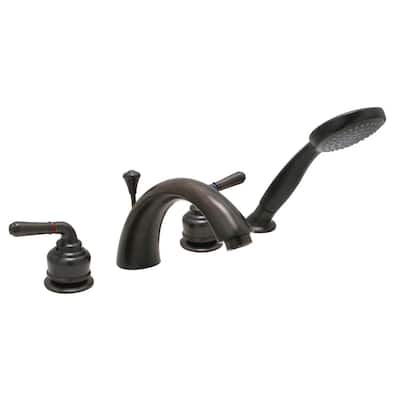 Cypress four Piece Bath Tub Faucet in Brushed Antique Bronze