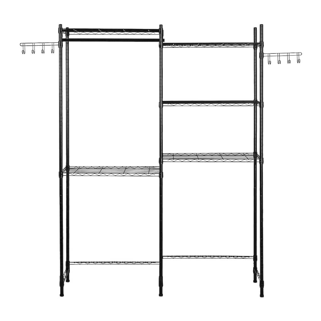 Adjustable Laundry Room Storage Shelf Over Washer and Dryer Sturdy Carbon Steel Organizer Rack