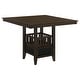 preview thumbnail 3 of 14, Jaden 5-piece Square Counter Height Dining Set Espresso