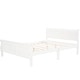 preview thumbnail 7 of 7, Wood platform bed with headboard and footboard for durability - Full Size, White
