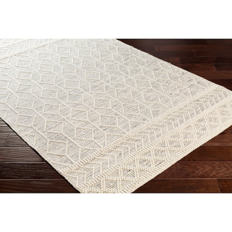 Livabliss Eda Handmade Geo Farmhouse Wool Area Rug