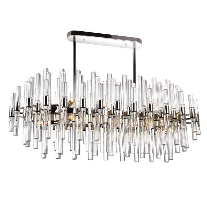 Miroir 16 Light Pool Table Light With Polished Nickel Finish - Polished Nickel
