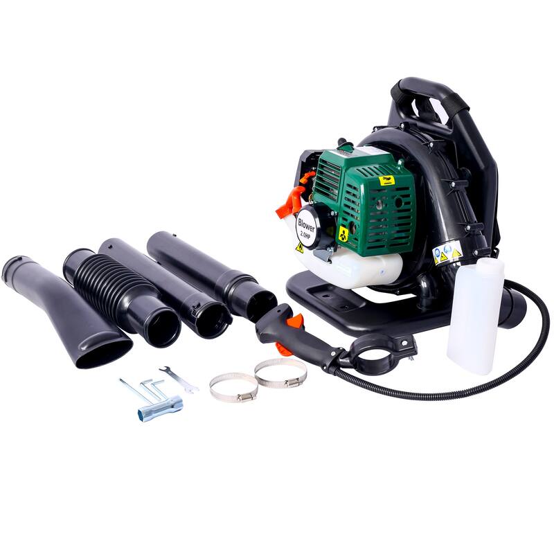 Osakapro 52CC 2-Cycle Gas Backpack Leaf Blower with extention tube