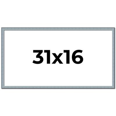 31x16 Frame Rustic Sky Blue Solid Wood Picture Frame | 0.75 Inch