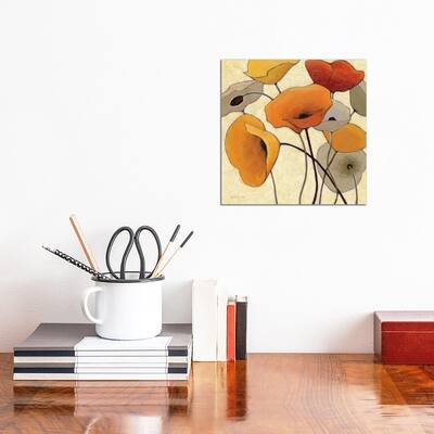 iCanvas "Pumpkin Poppies III" by Shirley Novak Canvas Print