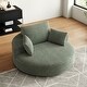 preview thumbnail 2 of 89, GDFStudio - Lavelle Corduroy 360 Degree Swivel Chair Fluffy Modern Sleeper Green