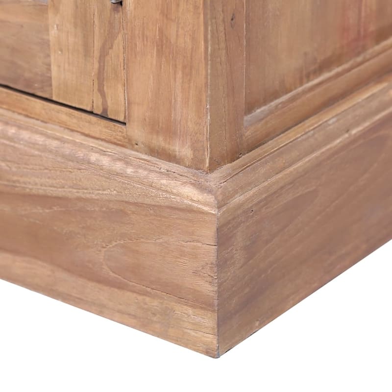 vidaXL Side Cabinet 25.6"x11.8"x29.5" Solid Teak