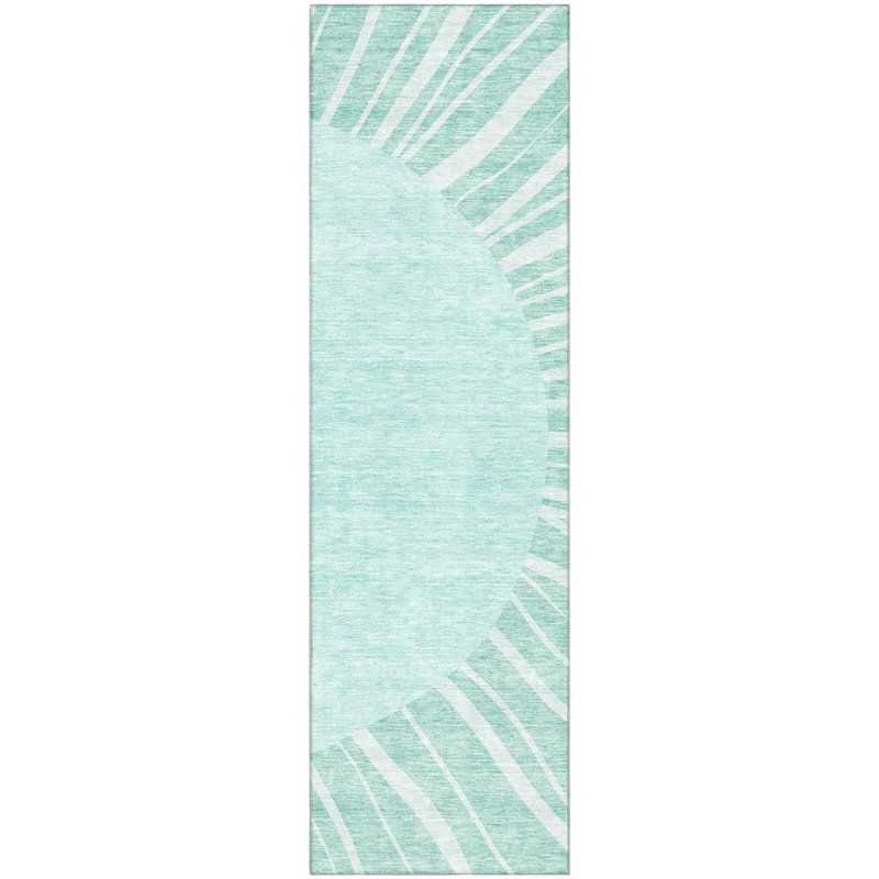 Premium Washable Super Soft Contemporary Rays Mayfield Rug
