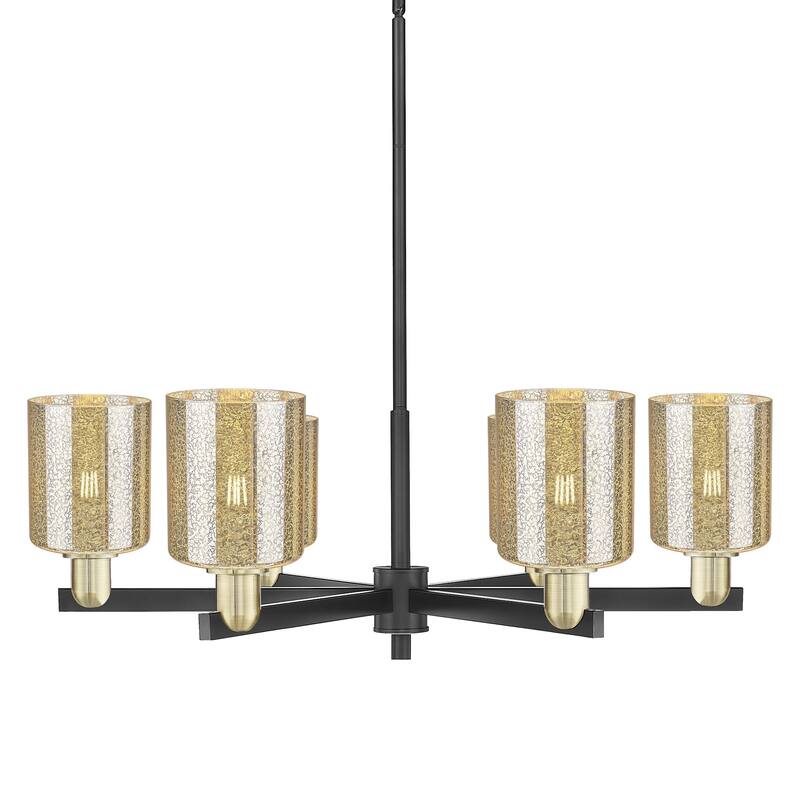 Innovations Lighting 716-6CR-11-35 Cobbleskill Chandelier Cobbleskill - Black Antique Brass / Mercury