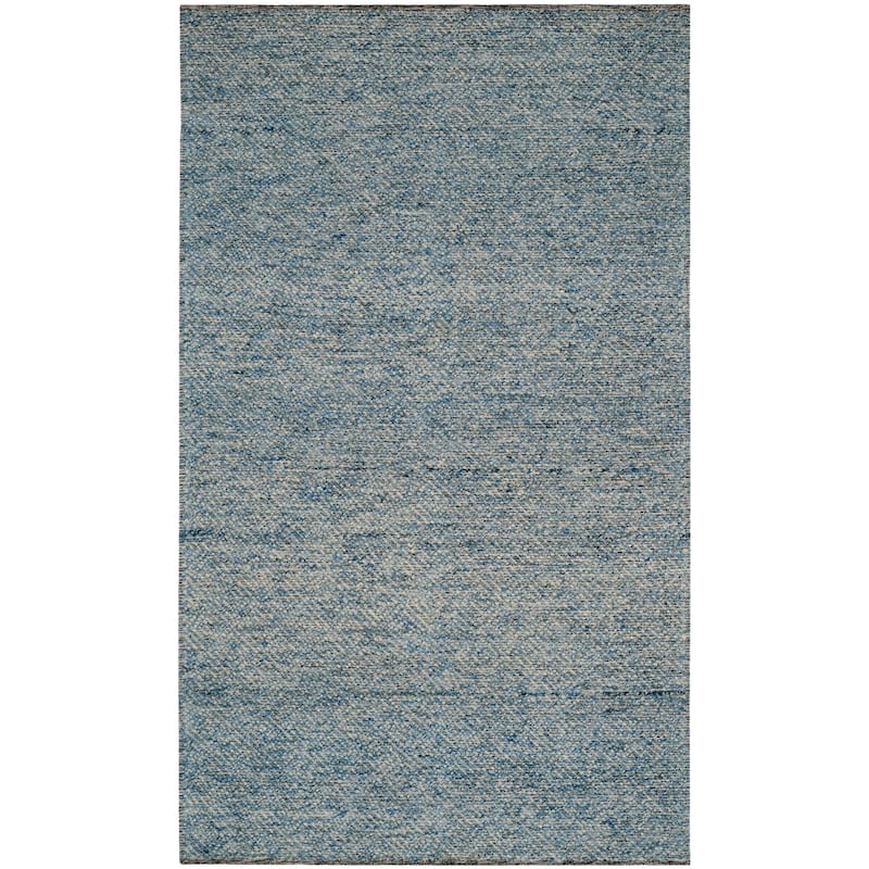 SAFAVIEH Natura Rimah Handmade Wool Area Rug - 2'3" x 8' Runner - Blue - Runner