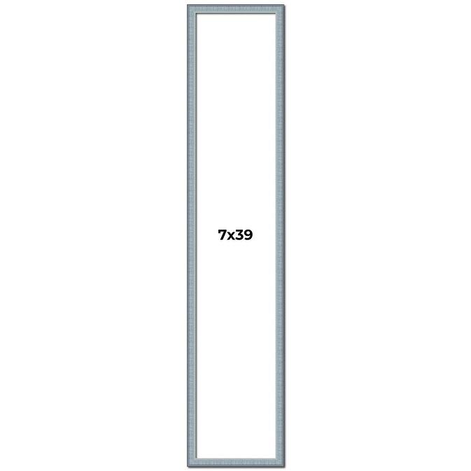 7x39 Frame Rustic Sky Blue Solid Wood Picture Frame | 0.75 Inch