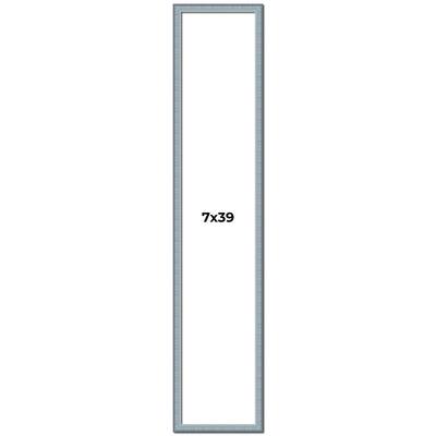 7x39 Frame Rustic Sky Blue Solid Wood Picture Frame | 0.75 Inch