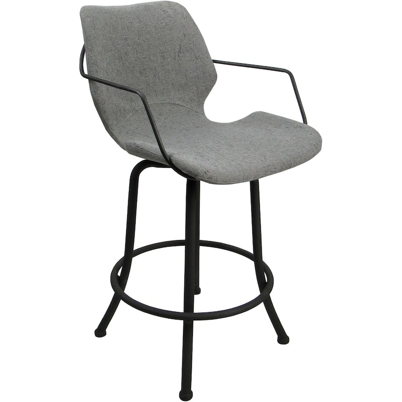 Asheville Swivel Counter 26", 30" or Extra Tall 34" Metal Bar Stool