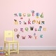 preview thumbnail 6 of 12, Walplus Kids Learning Alphabets Wall Sticker Nursery Decor Art Decal
