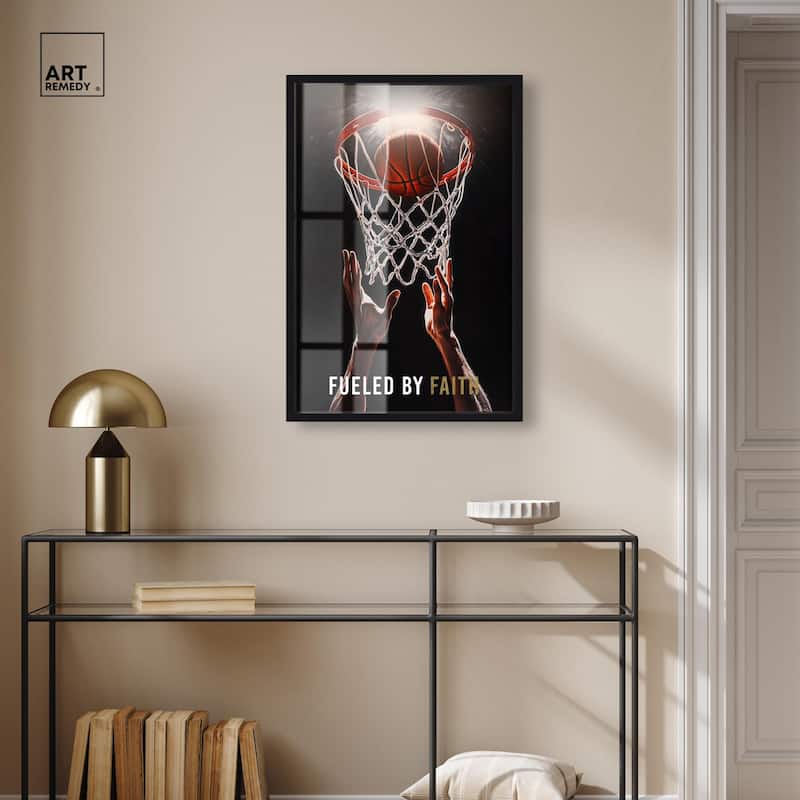 Fueled by Faith Basketball Shadowbox by Art Remedy