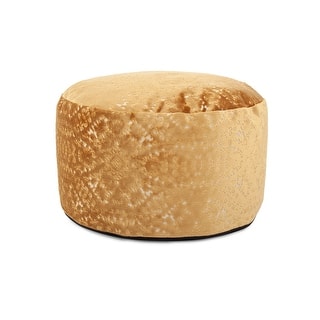 Allan Andrews Round Foot Pouf Pasini Gold