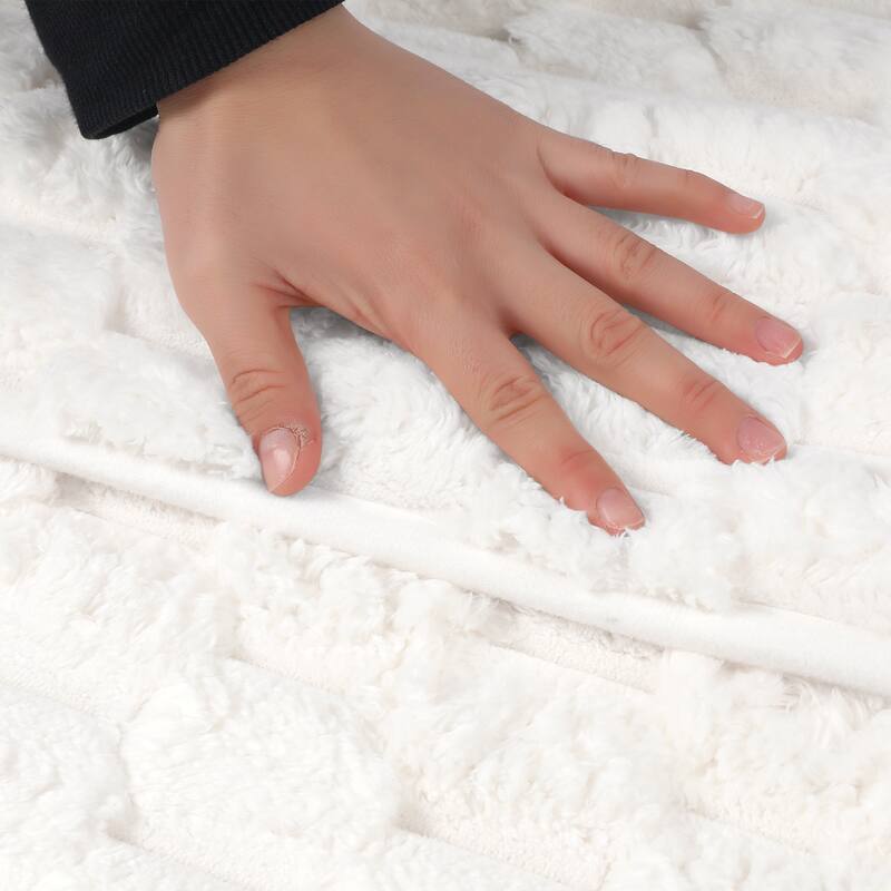 Fluffy Shag Bathroom Mat Soft Absorbent Non-Slip Backing Quick Dry Bath Rugs Home Gifts
