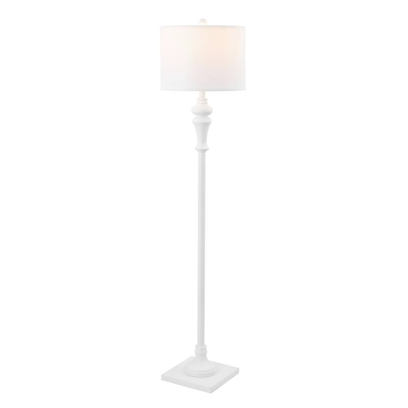 SAFAVIEH Lighting Mikie 61-inch Antique Black Led Floor Lamp - 14" W x 14" L x 61" H - 14"W x 14"D x 61"H