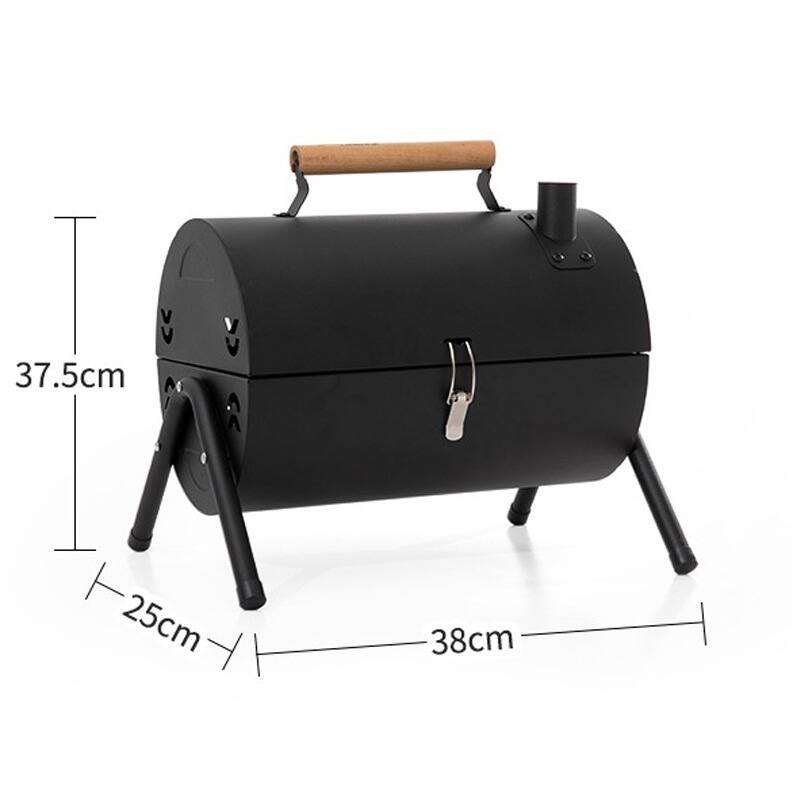 Portable Charcoal Grill Small Tabletop Barbecue Grill with Extra Thick Steel, for Outdoor Camping Backyard Party BBQ Cooking