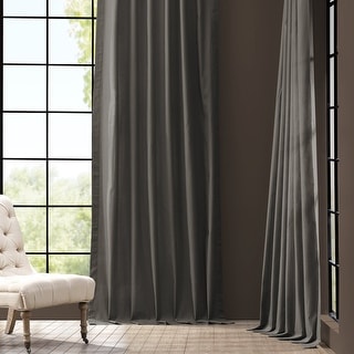 Exclusive Fabrics Solid Cotton Curtain Panel