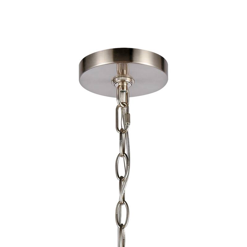 Calistoga 30.5-inch Wide 9-Light Chandelier in Brushed Nickel - 30.5in W
