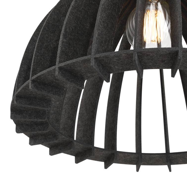 Acroma 1 - Light Kitchen Island Pendant with Felt lampshade - 1-light