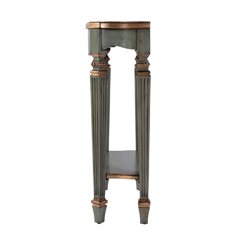 Cheshire 22 in. W Rectangular Wood Ballerina Console Table with Open Shelf