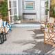 SAFAVIEH Courtyard Marolyn Indoor/ Outdoor Waterproof Patio Backyard Rug - 4' x 5'7" - Beige/Beige