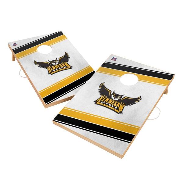 slide 2 of 5, Kennesaw State University Owls Regulation 2x4 Cornhole Set