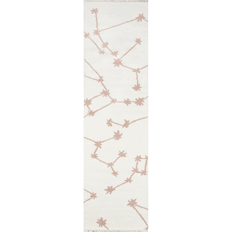 Novogratz by Momeni Jem Stella Hand Woven Flatweave Rug - 2' 3" x 8' - Ivory - Runner