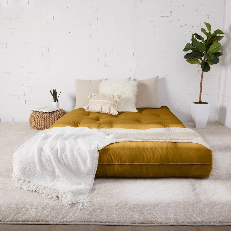 Humble + Haute Full-size 10-inch Futon Mattress (Mattress Only) - Mustard - Full