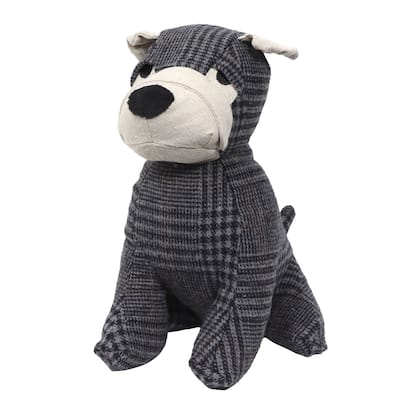 Decorative Dog Door Stop - 2.3 lb. Weighted Door Stopper - 10"H x 6.8"L x 9"W