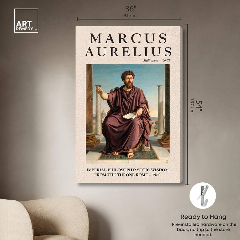 Emperor in Thought Canvas by Art Remedy, Gallery Wrapped
