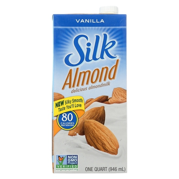 Silk Pure Almond Milk - Vanilla - Case of 6 - 32 Fl oz.