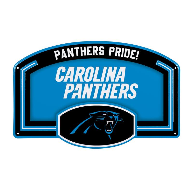 Carolina Panthers Embossed Steel Wall Sign, 11" x 17"