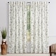 preview thumbnail 14 of 35, Chanasya Printed Crosshatch Light Filtering Kitchen Bedroom Window Curtain (Set of 2)