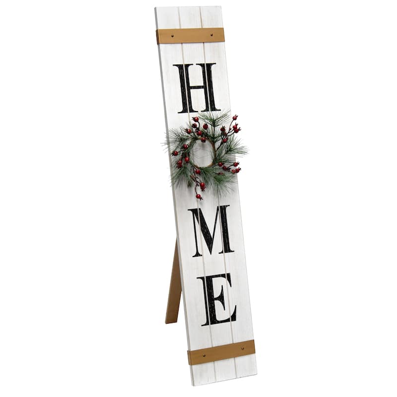 Elegant Designs Interchangeable Wreath Home Sign