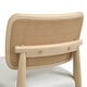preview thumbnail 15 of 18, Christopher Knight Home - Dining Chair Wood and Rattan with Upholstered Seat, Armless Design, Breathable Cane Back