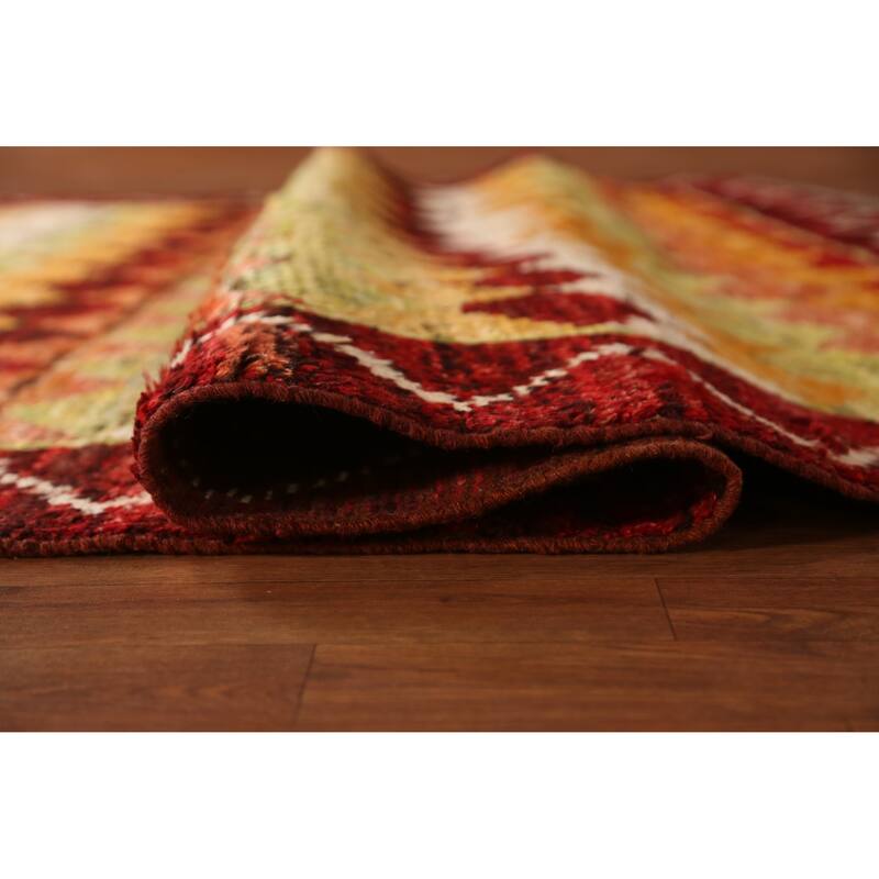 Trellis Geometric Moroccan Oriental Area Rug Hand-Knotted Wool Carpet - 6'9" x 10'1"