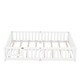 preview thumbnail 53 of 106, Twin/Full/Queen Size Floor Bed with Safety Guardrails for Kids, Wood Montessori Bedframe w/ Door, Children's Noiseless Beds