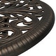preview thumbnail 3 of 14, Outdoor Cast Aluminum Dining Table with Umbrella Hole