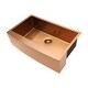 preview thumbnail 4 of 11, DORNBERG 36 Inch Gold Farmhouse Sink Apron Curved Front Kitchen Sink