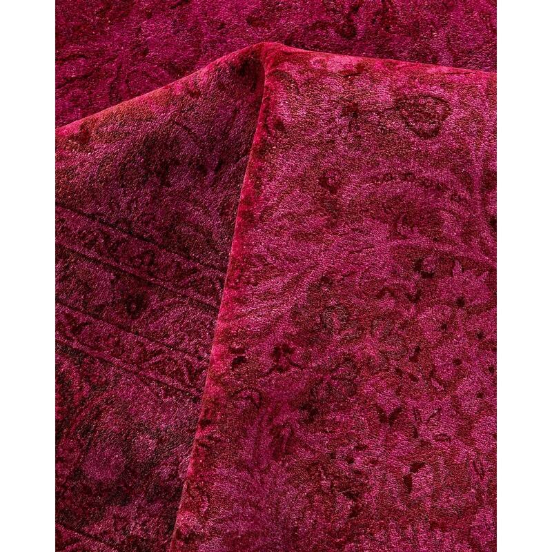 Fine Vibrance, One-of-a-Kind Hand-Knotted Area Rug - Pink, 8' 4" x 10' 7" - 8' 4" x 10' 7"