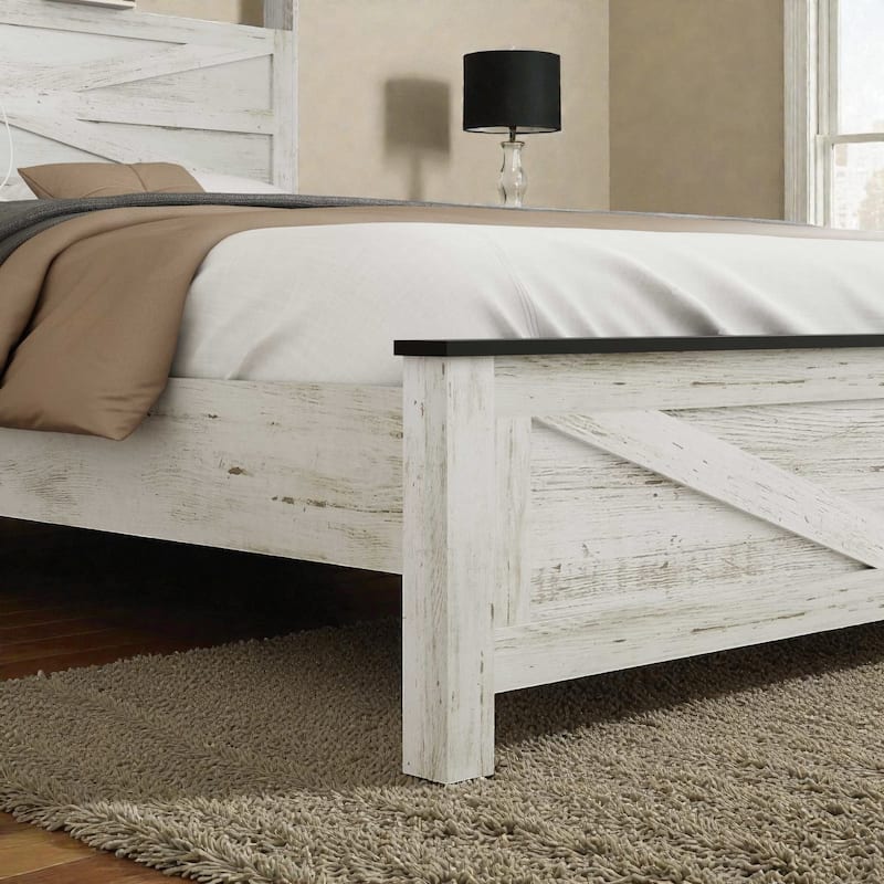 Floating Platform Bed Frame with LED Lights, Charging Station, Headboard & Hidden Storage, No Box Spring Needed