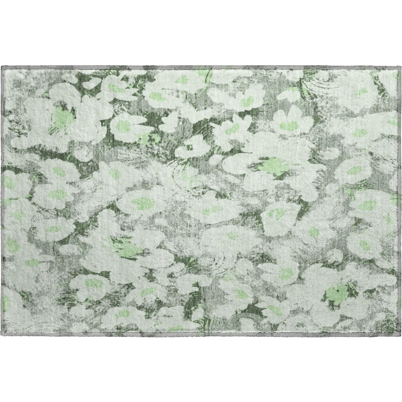 Premium Washable Super Soft Contemporary Floral Mayfield Rug