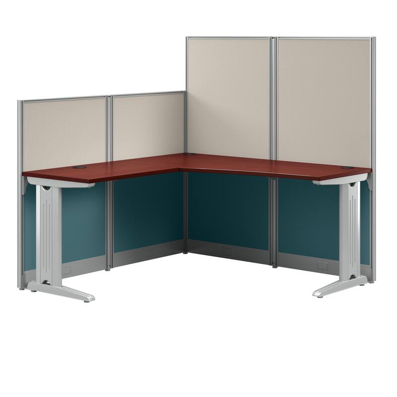 Office in an Hour 65W L-Shape Workstation by Bush Business Furniture