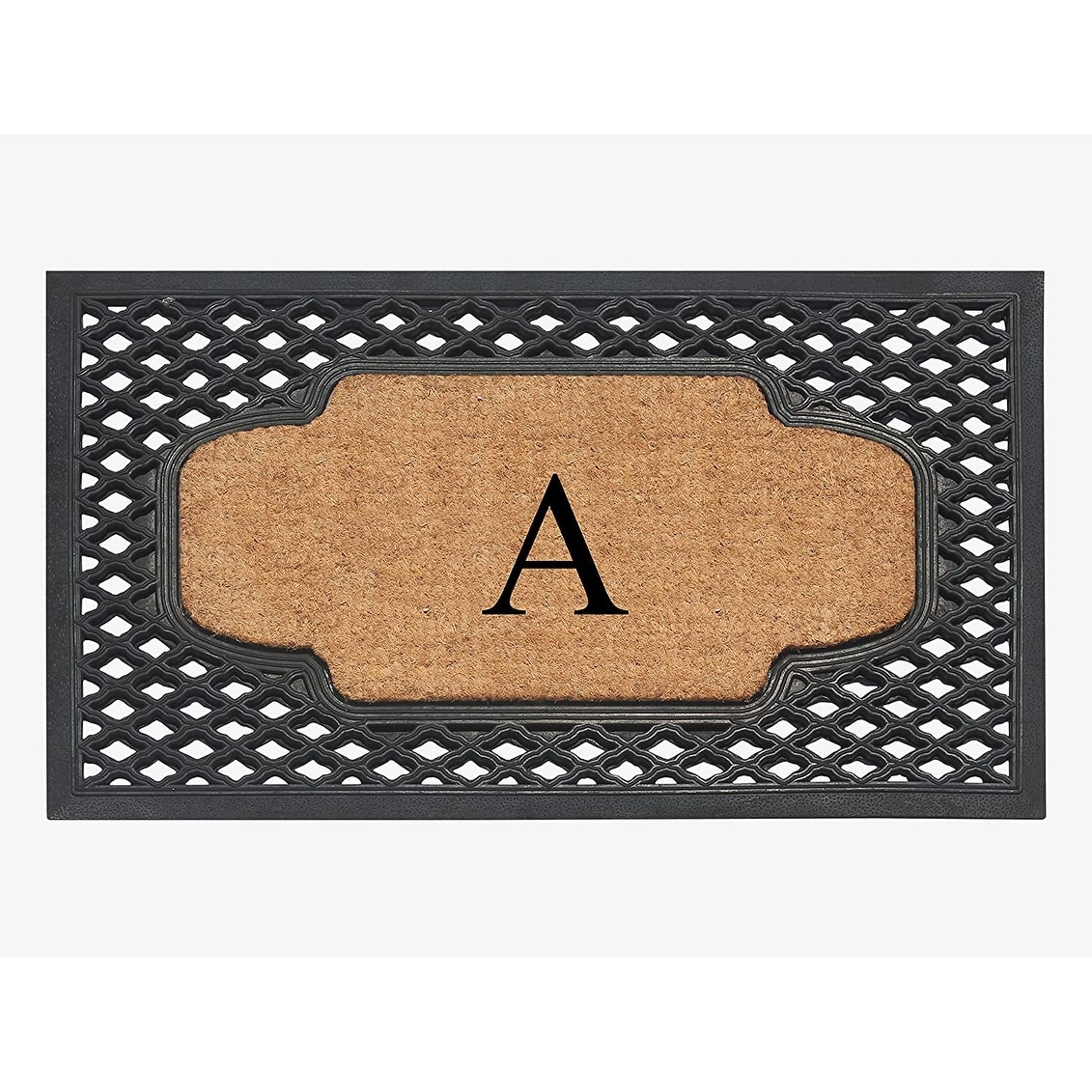 Monogrammed Coir Border Door Mat