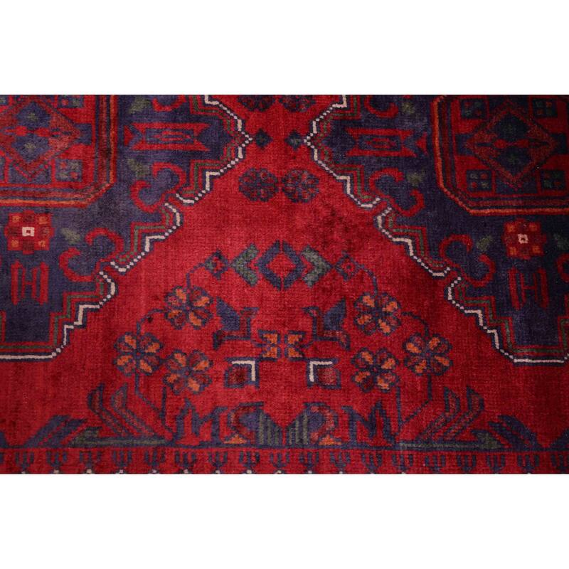 ECARPETGALLERY Hand-knotted Finest Khal Mohammadi Red Wool Rug - 2'10 x 12'2